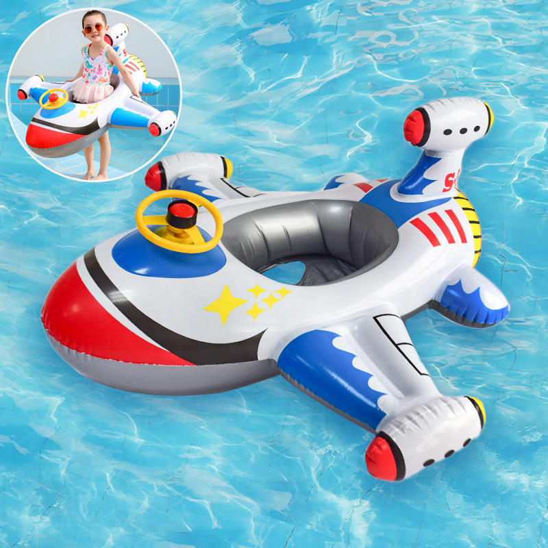 Pool Float Ring Inflatable - 아기 수영 서클 비행기 플로트 풀