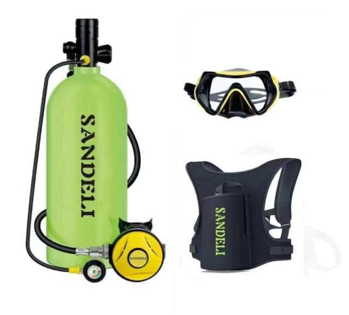 Snorkel Mask Full Face - 제조업체에서 만든 4리터 스쿠버 탱크 레귤레이터와