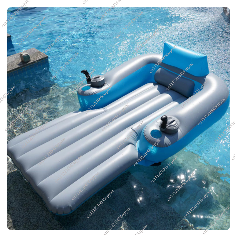 Pool Lounger Inflatable - 전동식 풍선형 물놀이 라운저, 듀얼 모터