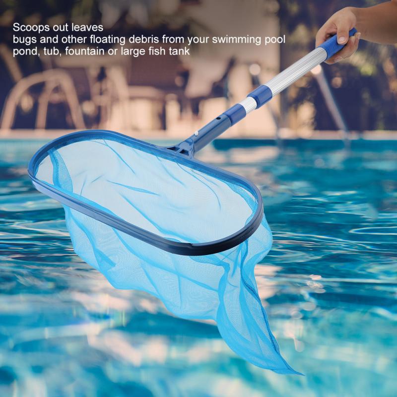 새로운 수영장 잎 청소망 스키머+텔레스코픽 폴 탈부착  - Pool Skimmer Net 리뷰 및 가격