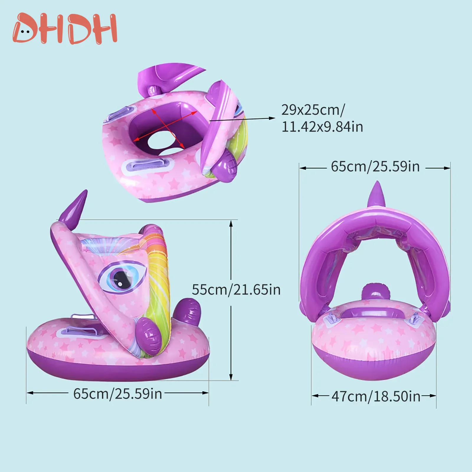차양막이 있는 아기 수영 플로트 – 유아용 풍선형 아기 - Pool Float Ring Inflatable 리뷰 및 가격