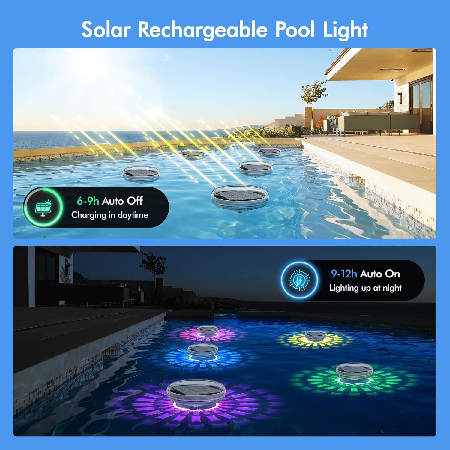 태양광 수영장 조명 충전식 LED 조명 정원 장식 정원 - Pool Light Solar Rechargeable 리뷰 및 가격
