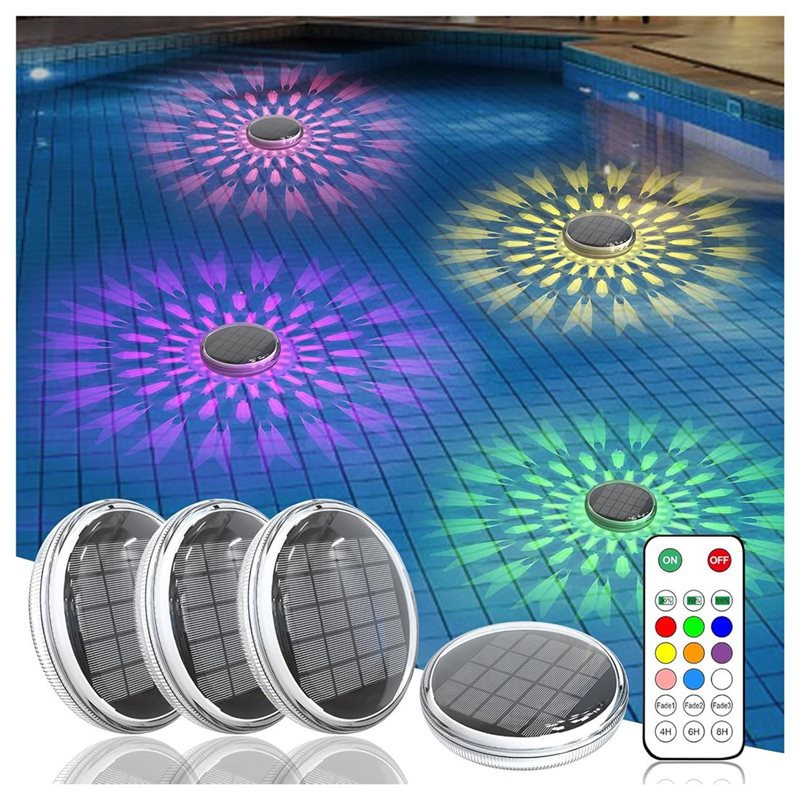 AC23 - 태양광 충전식 수영장 부유 조명(4개 세트 - Pool Light Solar Rechargeable 리뷰 및 가격