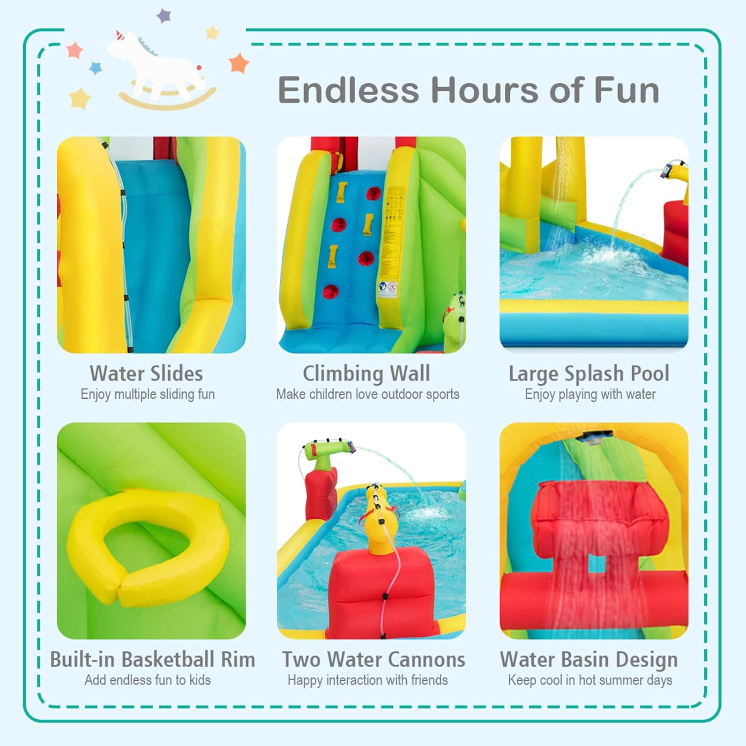 메가 대형 에어바운스 워터파크 - 어린이용 풍선 워터슬 - Water Slide Inflatable 리뷰 및 가격