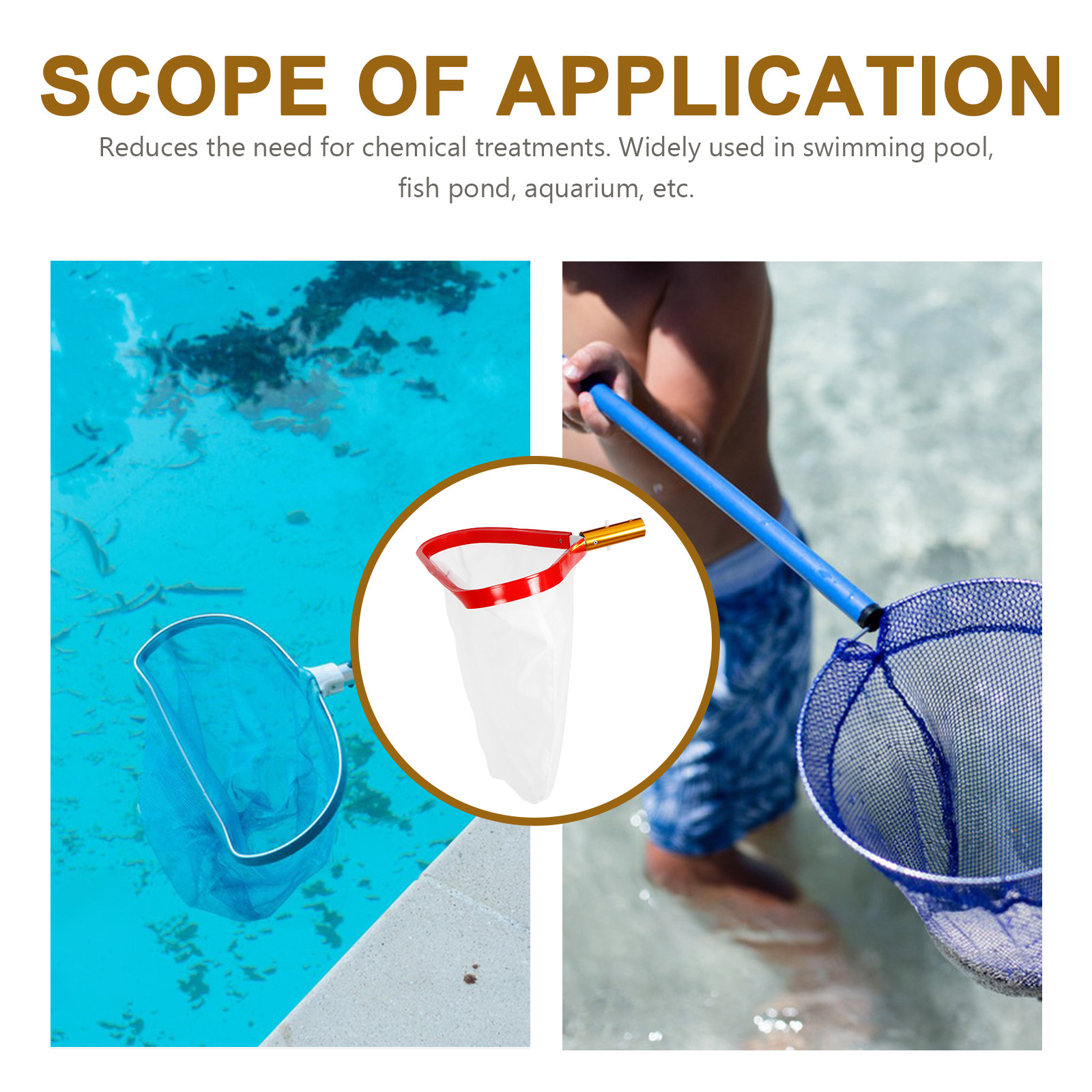 수영장 잎망사망망, 잎사귀 잔해물 청소용 메쉬 도구,  - Pool Skimmer Net 리뷰 및 가격
