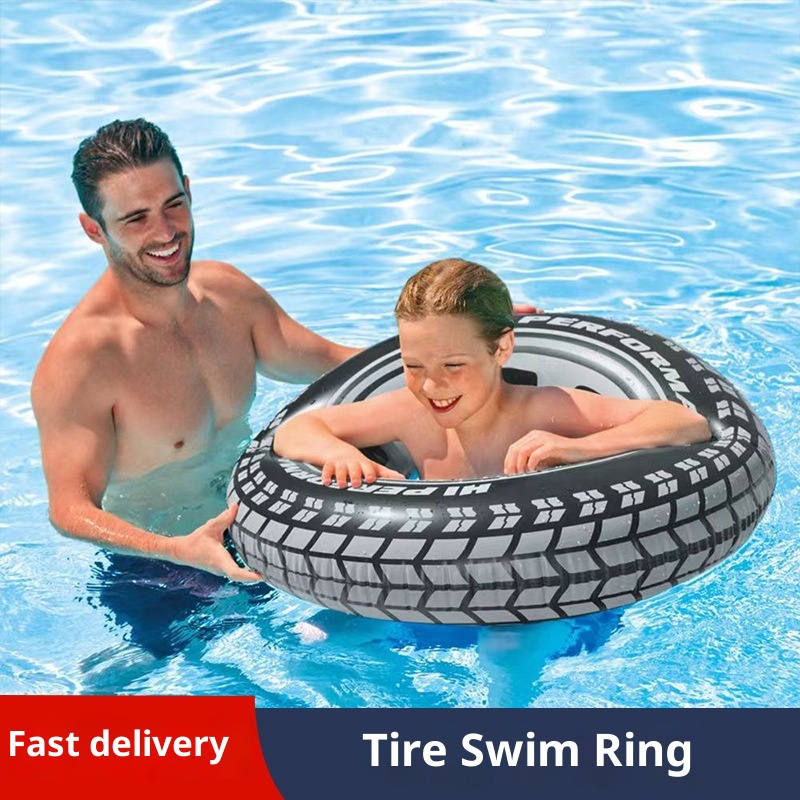 공기 주입식 수영 튜브, 특대형, 두꺼운 재질, 손잡이 - Pool Float Ring Inflatable 리뷰 및 가격