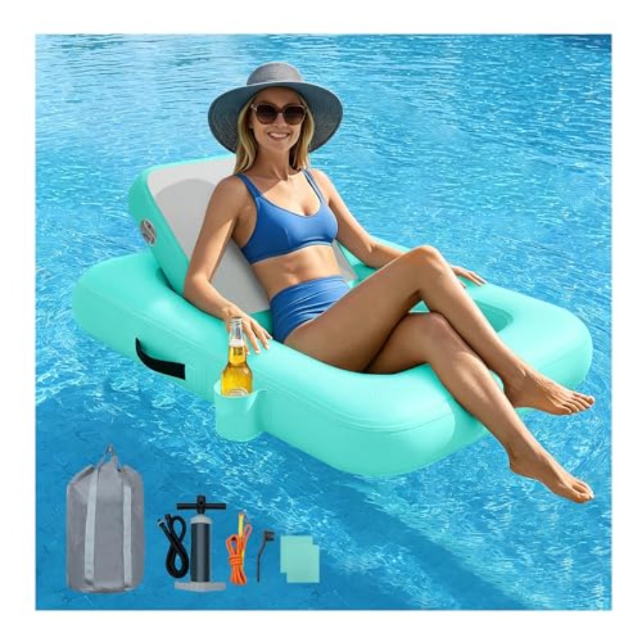 등받이가 있는 플로팅 의자 성인용 풍선형 플로트 의자, - Pool Lounger Inflatable 리뷰 및 가격