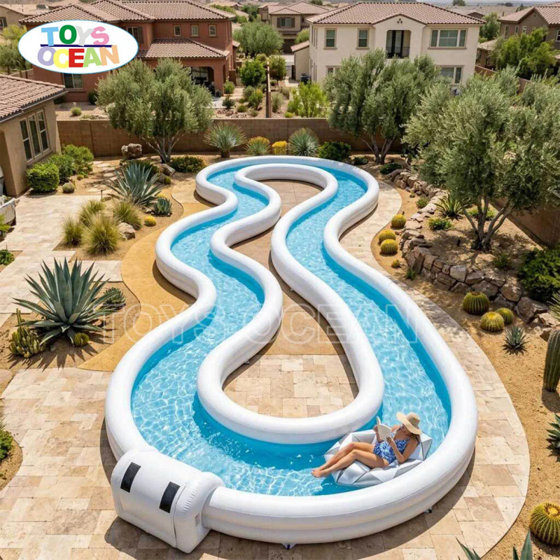 상업용 풍선 레이지 리버, 핑크 웨이브 및 워터 슬라이 - Water Slide Inflatable 리뷰 및 가격