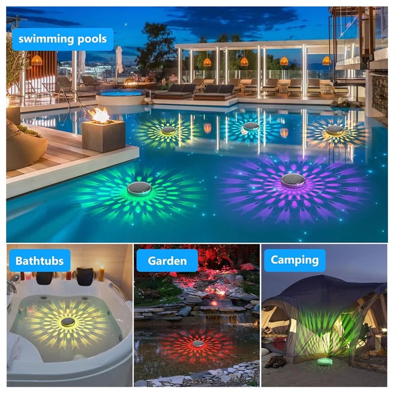 소프트 타이밍 모드의 태양광 충전식 수영장용 부유 조명 - Pool Light Solar Rechargeable 리뷰 및 가격